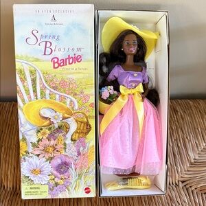 Spring Blossom Barbie Doll African American Special Edition Avon Exclusive
